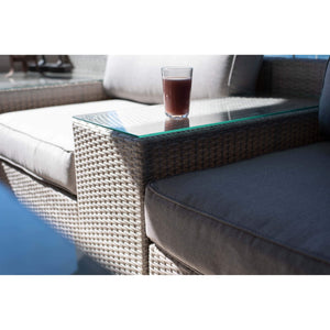 best-outdoor-furniture-Cuban 6pce Modular - Outdoor Lounge Setting (Bone)