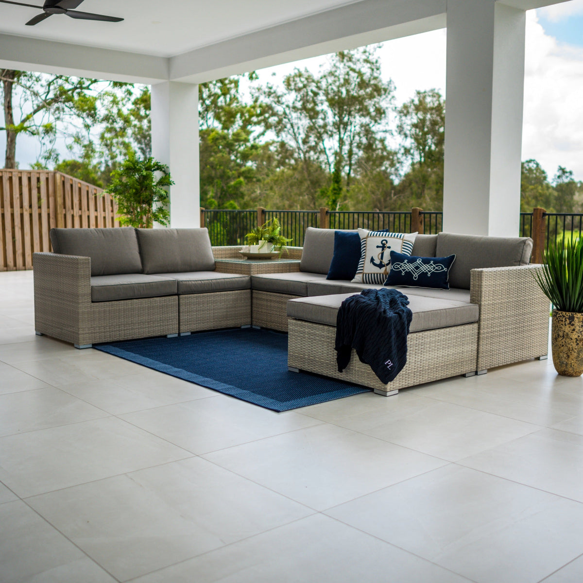 Cuban Modular - 7pce Outdoor Lounge Setting