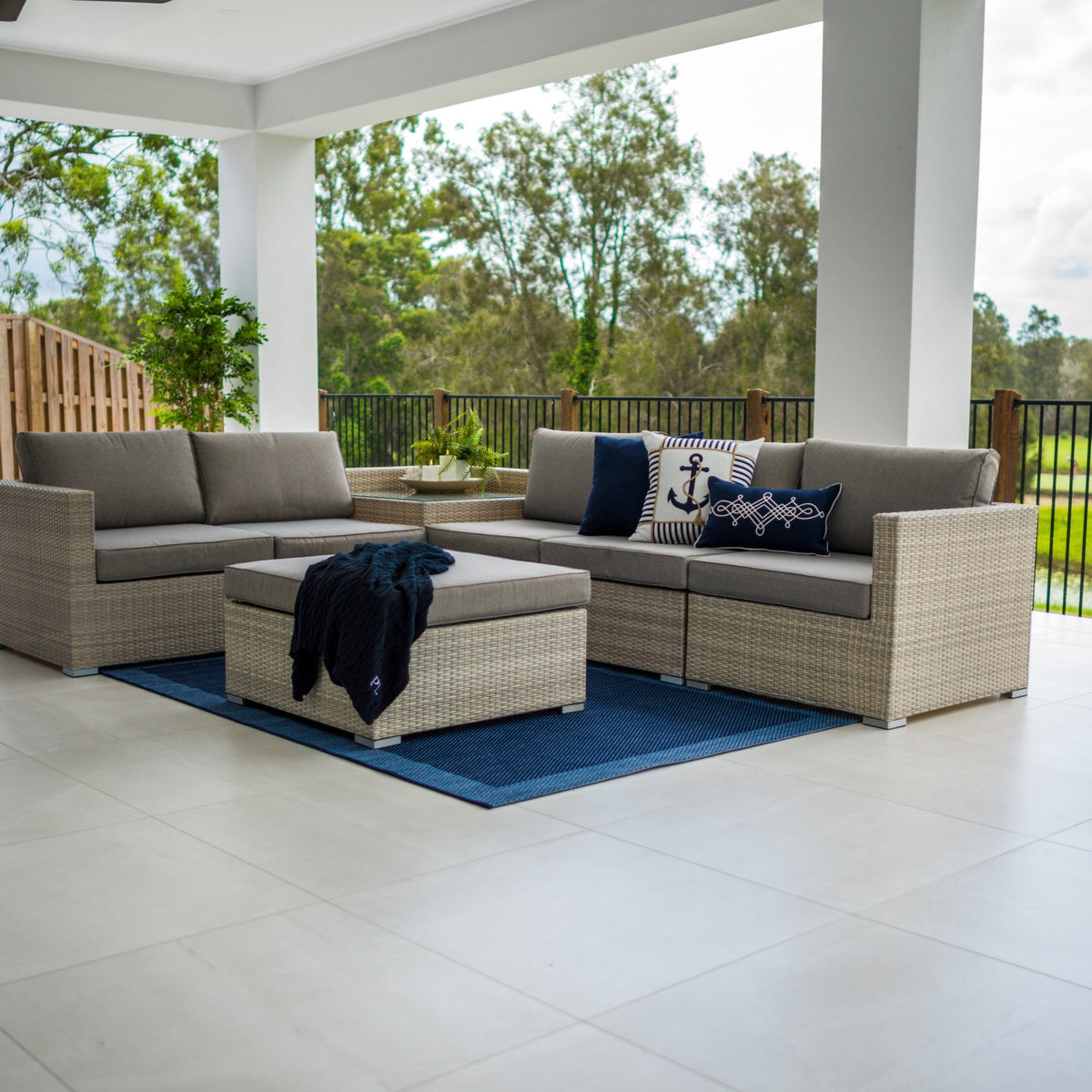 Cuban Modular - 7pce Outdoor Lounge Setting