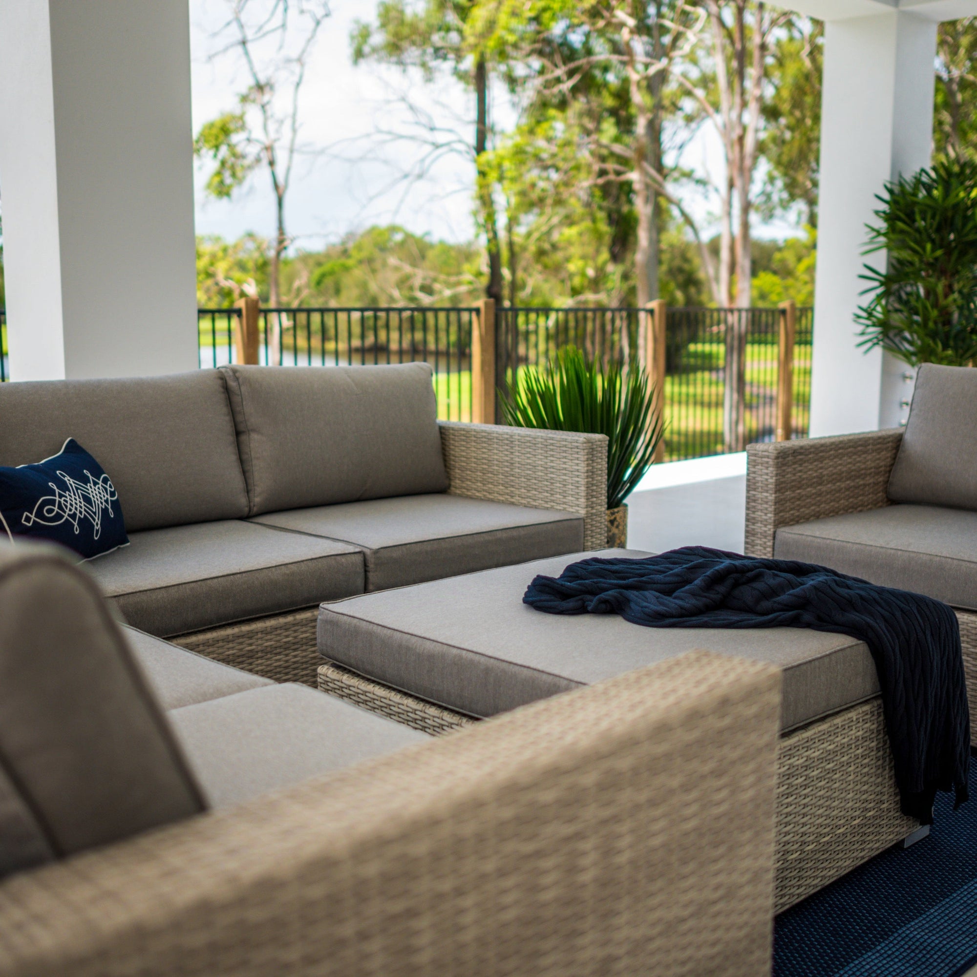 best-outdoor-furniture-Cuban Modular -6pce Sofa Only w Single Sofa - Outdoor Lounge Setting Bone