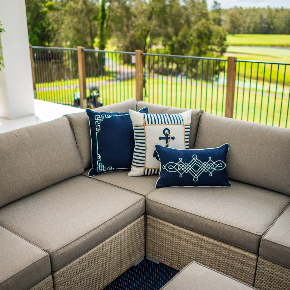Cuban Modular Sofa - 6pce Outdoor Lounge Setting