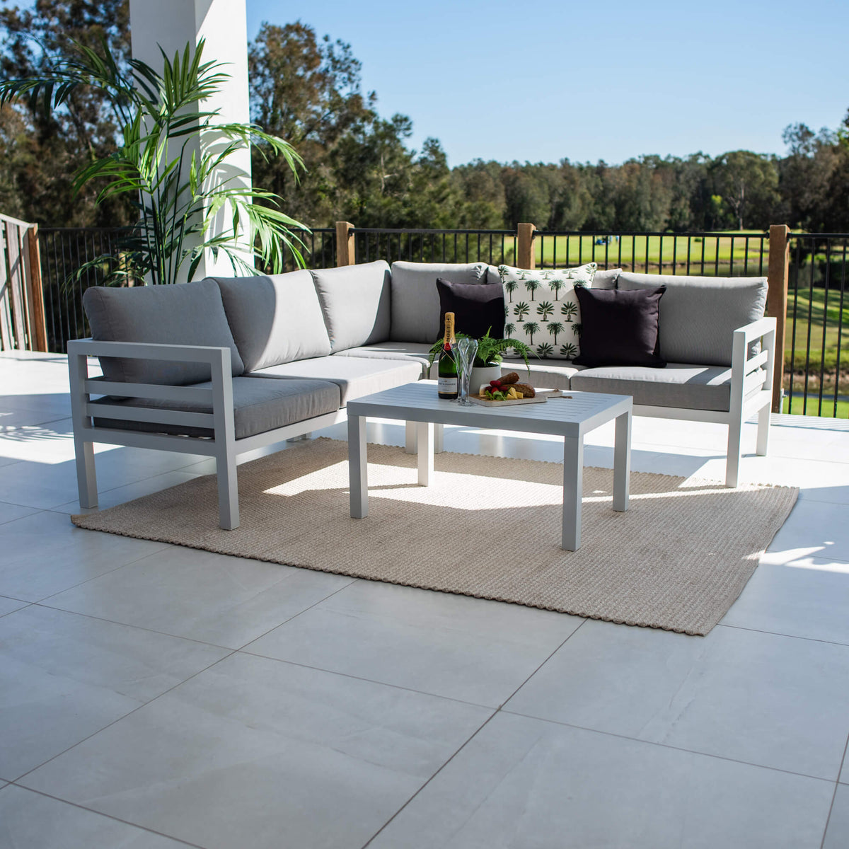 best-outdoor-furniture-Jersey Modular - 4pce - Outdoor Lounge Setting #color_WHITE