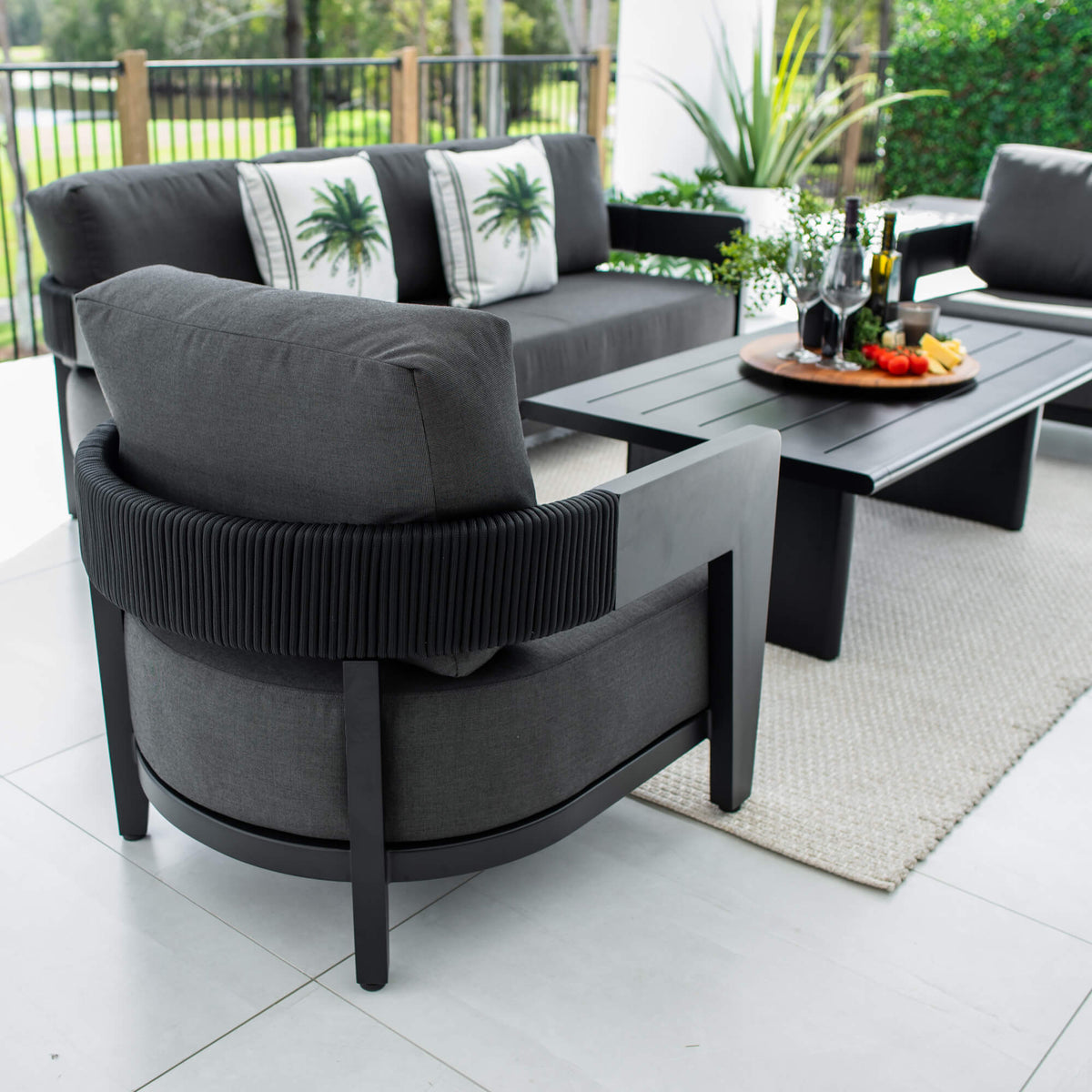 best-outdoor-furniture-Marina 3 - 4pce - Outdoor Lounge Setting #color_BLACK