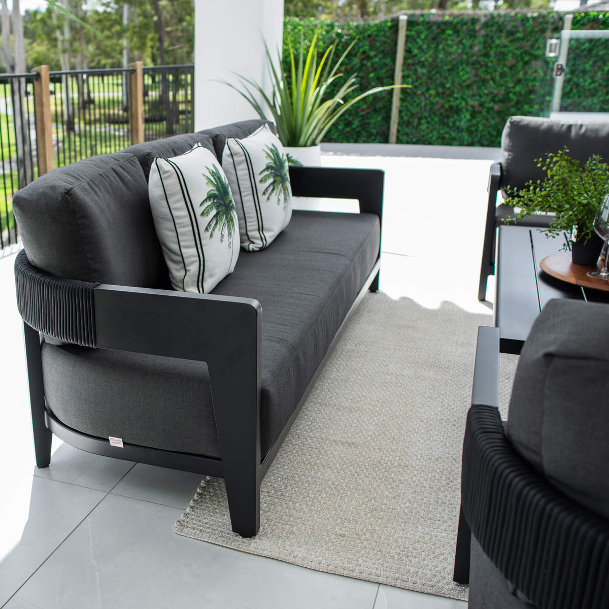 best-outdoor-furniture-Marina 3 - 4pce - Outdoor Lounge Setting #color_BLACK