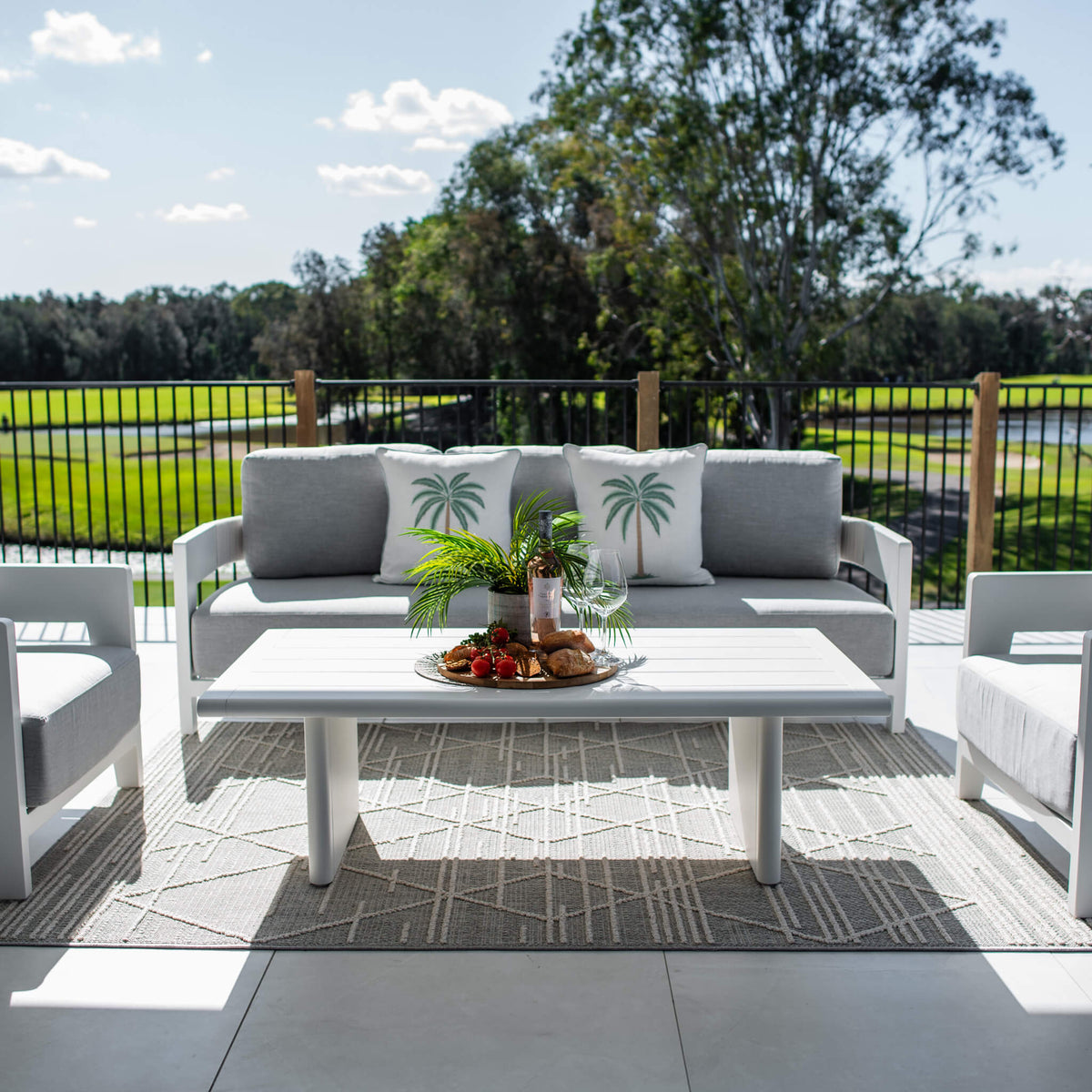 best-outdoor-furniture-Marina 3 - 4pce - Outdoor Lounge Setting #color_WHITE-GREY