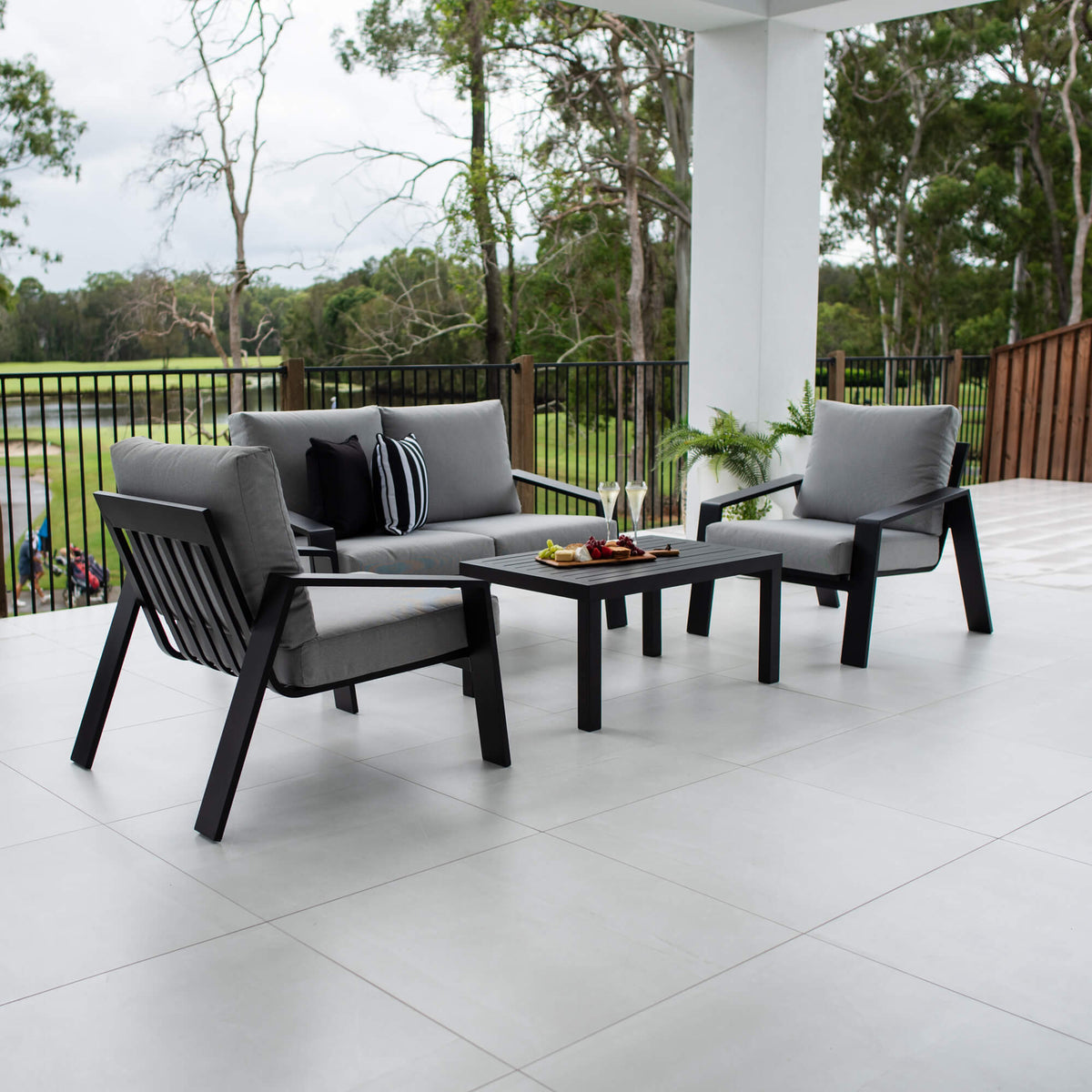 best-outdoor-furniture-Monica - 4pce Outdoor Lounge Setting #color_BLACK