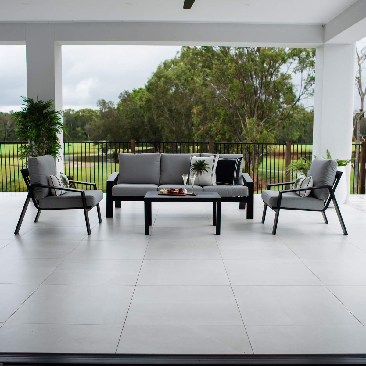 best-outdoor-furniture-Monica 3 - 4pce - Outdoor Lounge Setting #color_BLACK