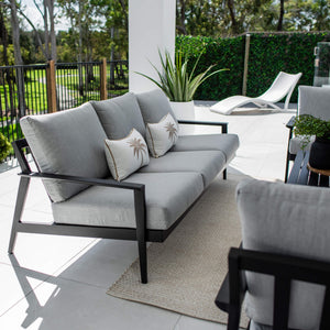 best-outdoor-furniture-Peru Aluminium 3 - 4pce - Outdoor Lounge Setting #color_BLACK