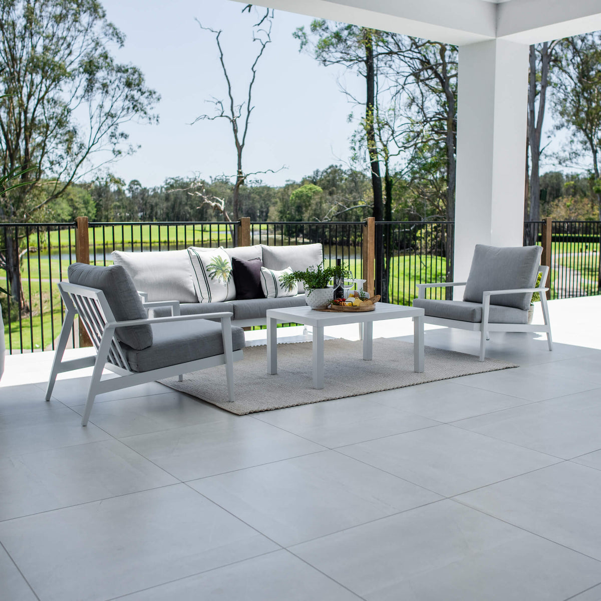 best-outdoor-furniture-Peru Aluminium 3 - 4pce - Outdoor Lounge Setting #color_WHITE