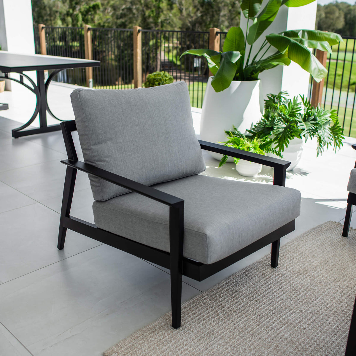 best-outdoor-furniture-Peru Aluminium 3 - 4pce - Outdoor Lounge Setting #color_BLACK