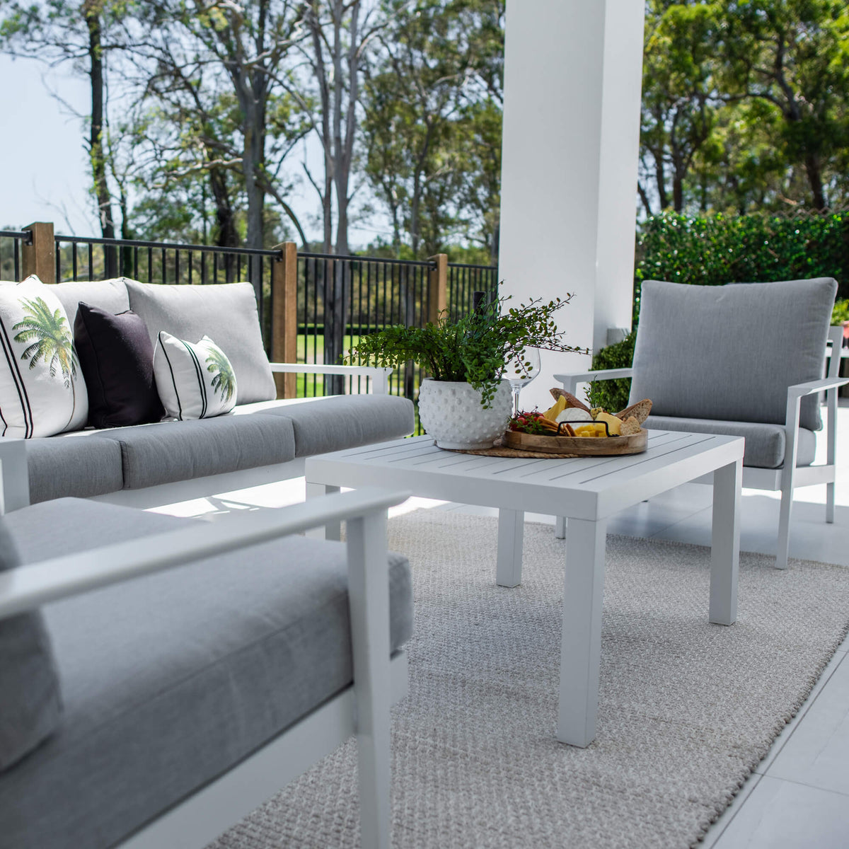 best-outdoor-furniture-Peru Aluminium 3 - 4pce - Outdoor Lounge Setting #color_WHITE