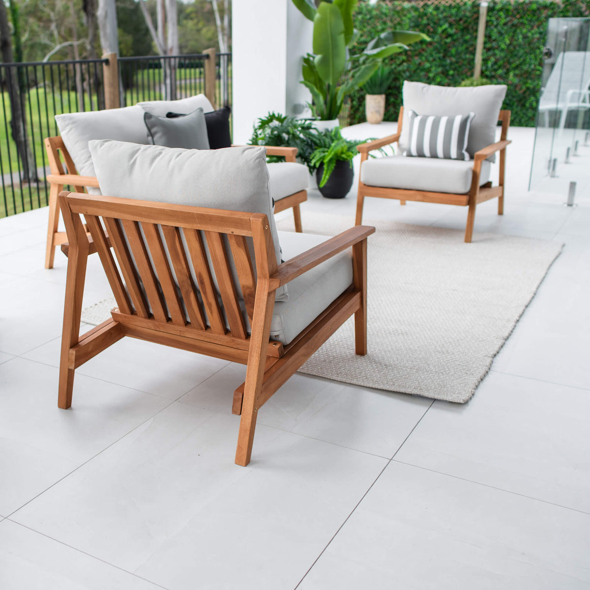 best-outdoor-furiture-Peru Teak 2 - 3pce - Outdoor Lounge Setting #color_TEAK