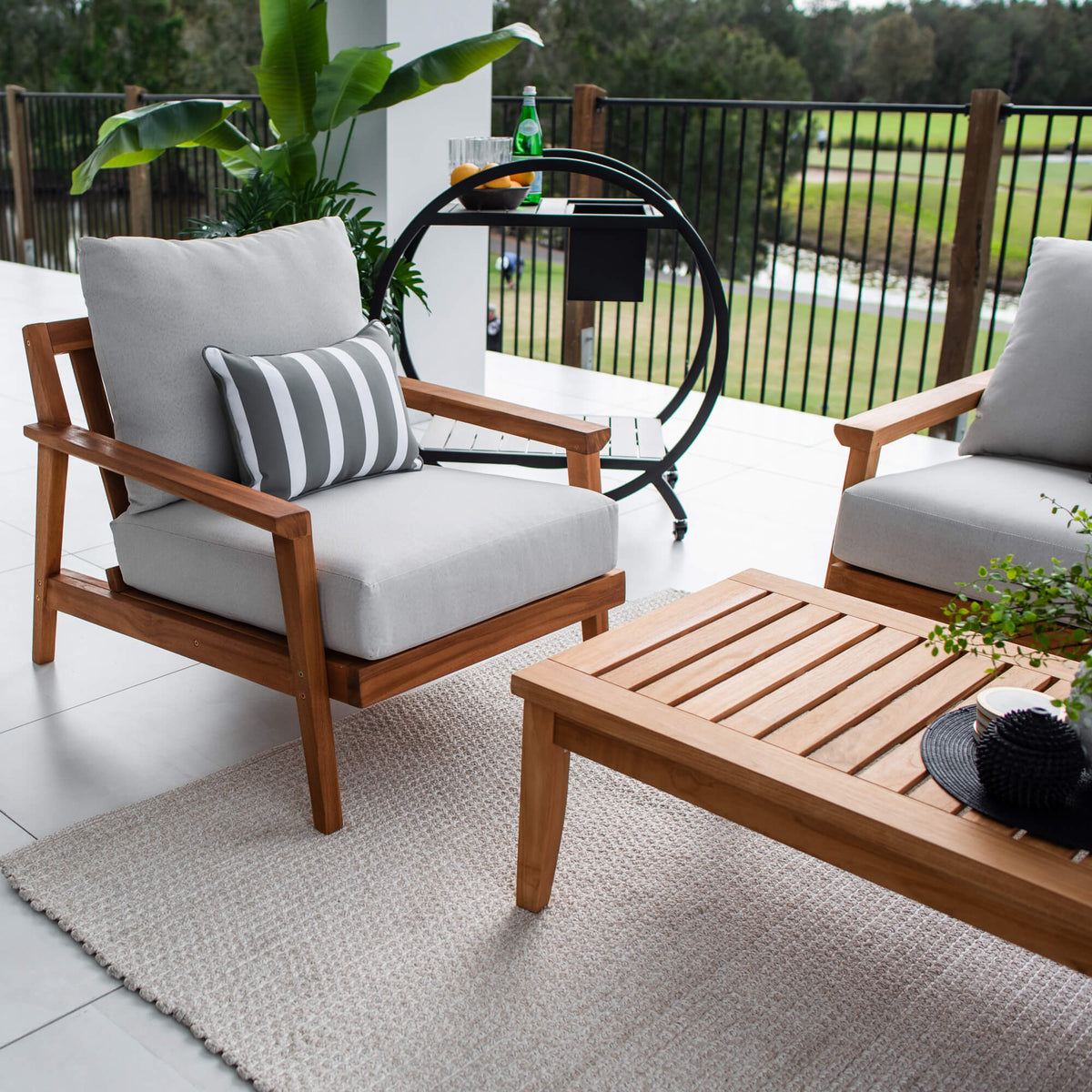 best-outdoor-furniture-Peru Teak 2 - 4pce - Outdoor Lounge Setting #color_TEAK