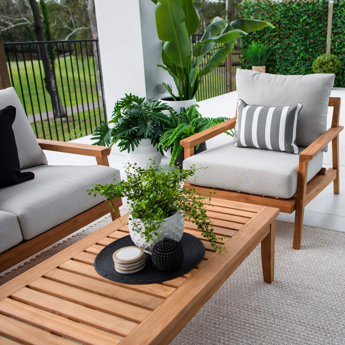 best-outdoor-furniture-Peru Teak 2 - 4pce - Outdoor Lounge Setting #color_TEAK