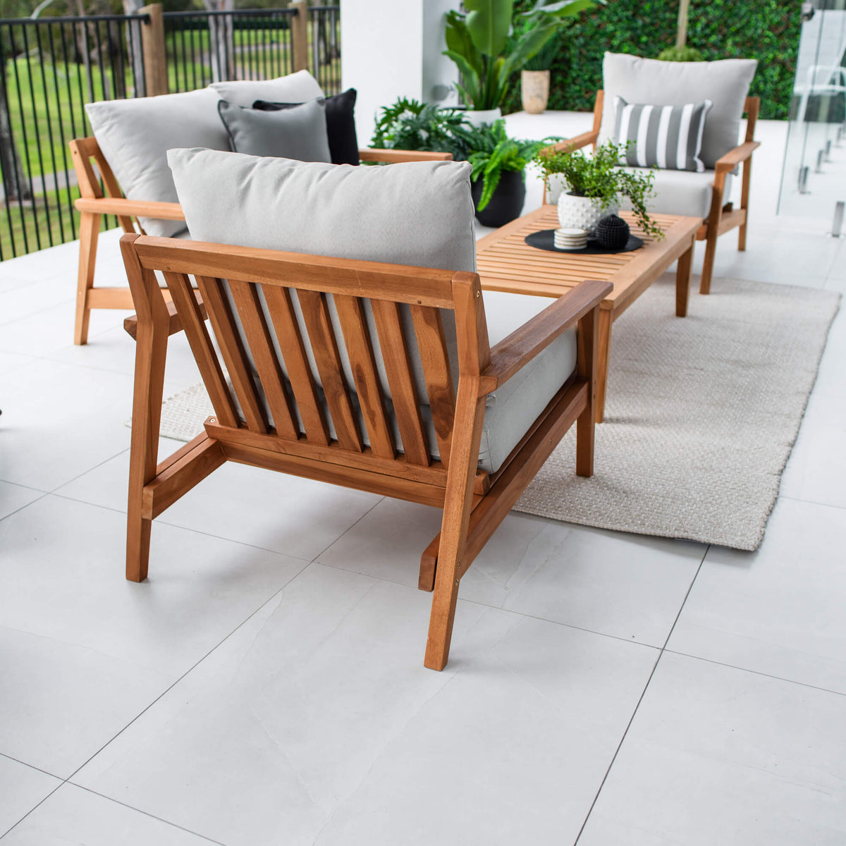 best-outdoor-furniture-Peru Teak 2 - 4pce - Outdoor Lounge Setting #color_TEAK