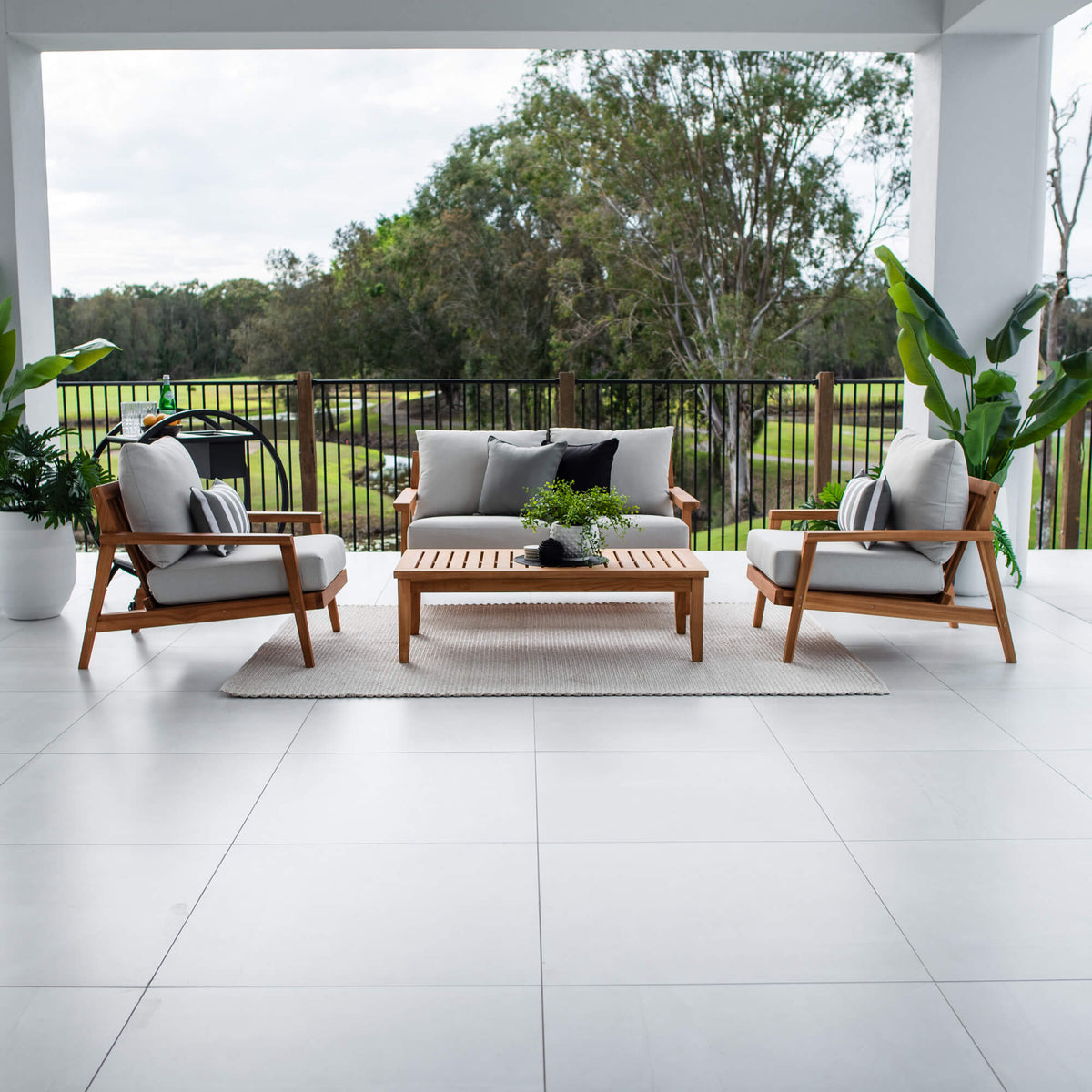 best-outdoor-furniture-Peru Teak 2 - 4pce - Outdoor Lounge Setting #color_TEAK