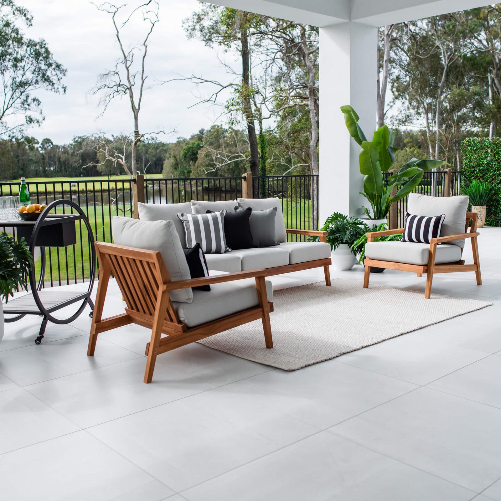 best-outdoor-furniture-Peru Teak 3 - 3pce - Outdoor Lounge Setting #color_TEAK