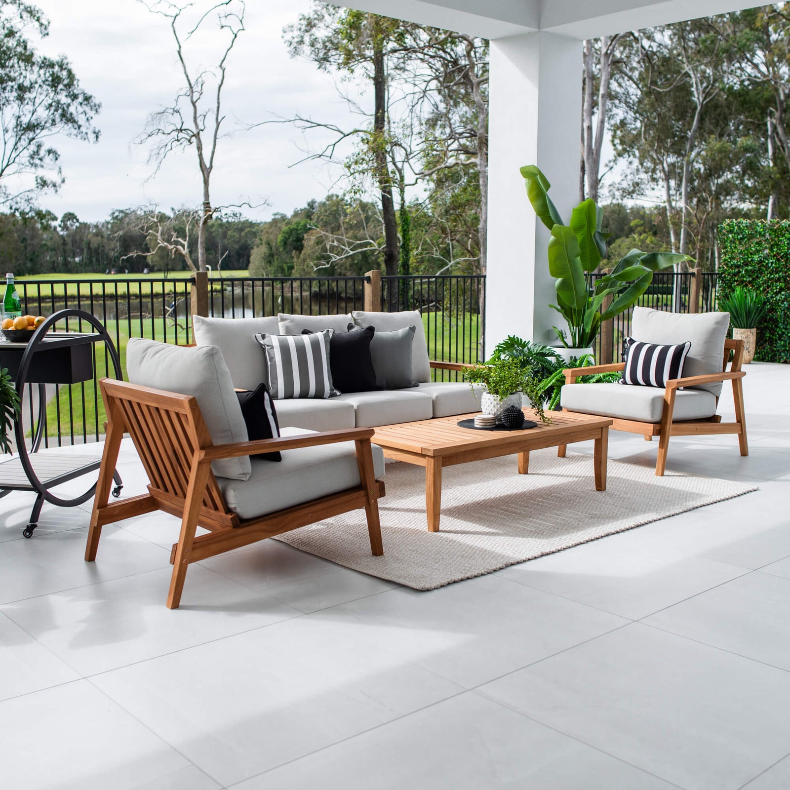 best-outdoor-furniture-Peru Teak 3 - 4pce - Outdoor Lounge Setting #color_TEAK