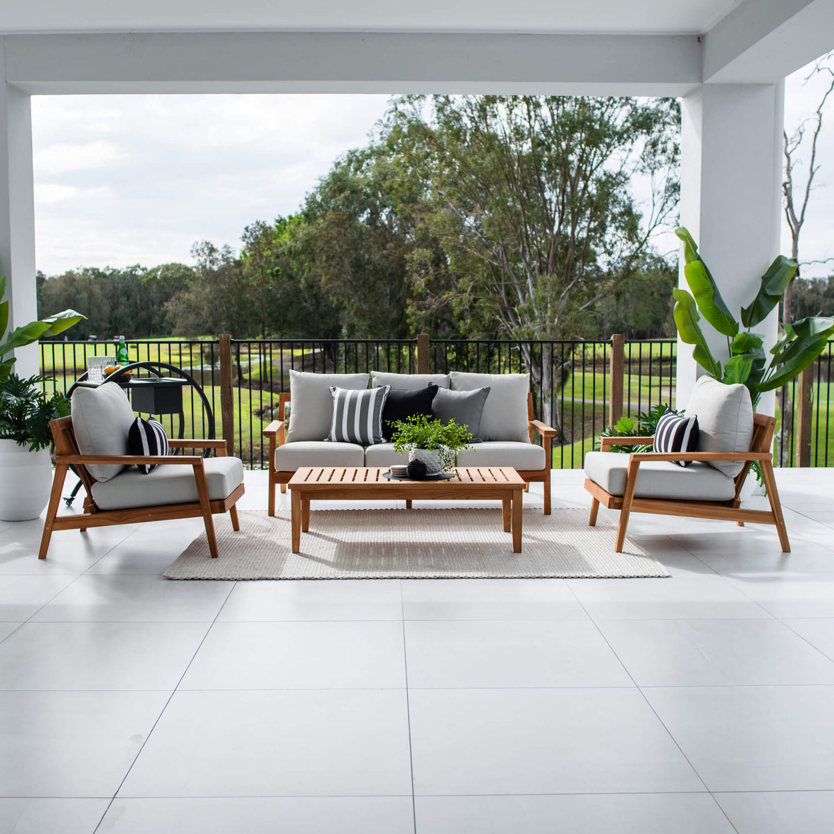 best-outdoor-furniture-Peru Teak 3 - 4pce - Outdoor Lounge Setting #color_TEAK