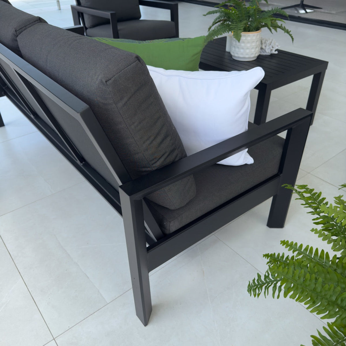 best-outdoor-furniture-Taylah Swivel 3 - 4pce - Outdoor Lounge Setting #color_BLACK