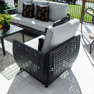 best-outdoor-furniture-Voyage 3 - 4pce - Outdoor Lounge Setting #color_BLACK
