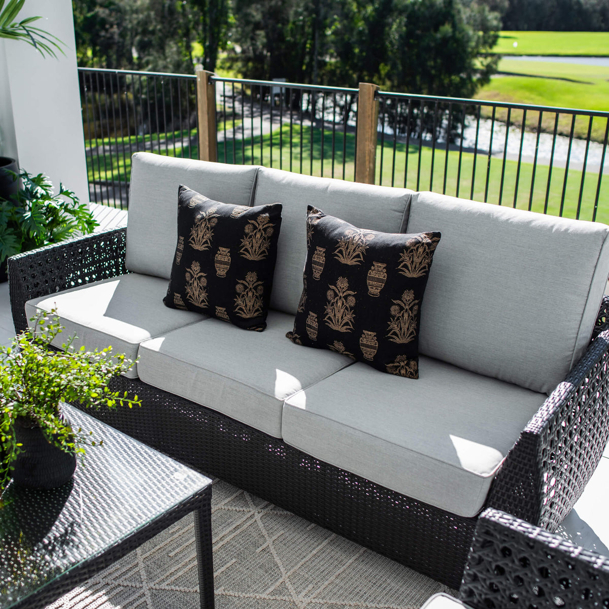 best-outdoor-furniture-Voyage 3 - 4pce - Outdoor Lounge Setting #color_BLACK
