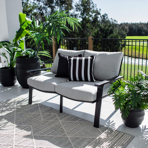 best-outdoor-furniture-Bermuda 2 Seater - Outdoor Lounge #color_BLACK