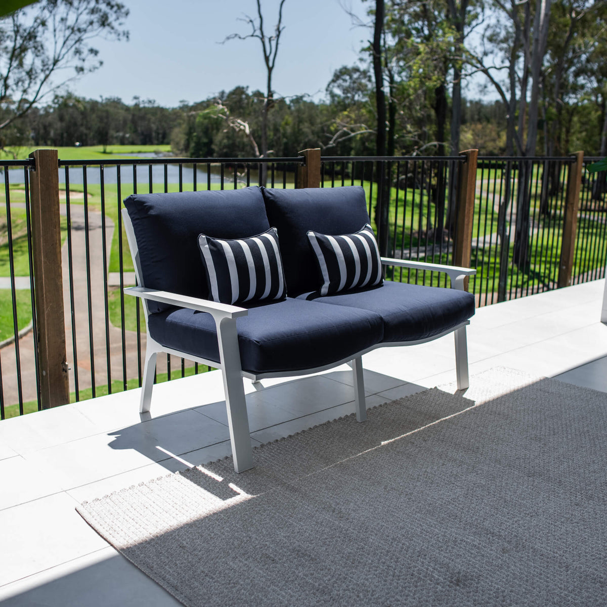 best-outdoor-furniture-Bermuda 2 Seater - Outdoor Lounge #color_NAVY