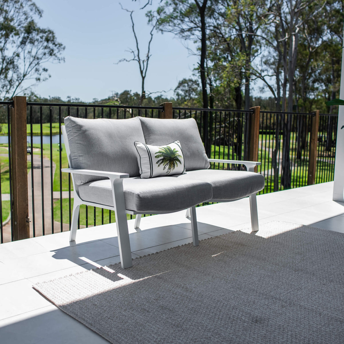 best-outdoor-furniture-Bermuda 2 Seater - Outdoor Lounge #color_GREY
