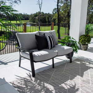 best-outdoor-furniture-Bermuda 2 Seater - Outdoor Lounge #color_BLACK