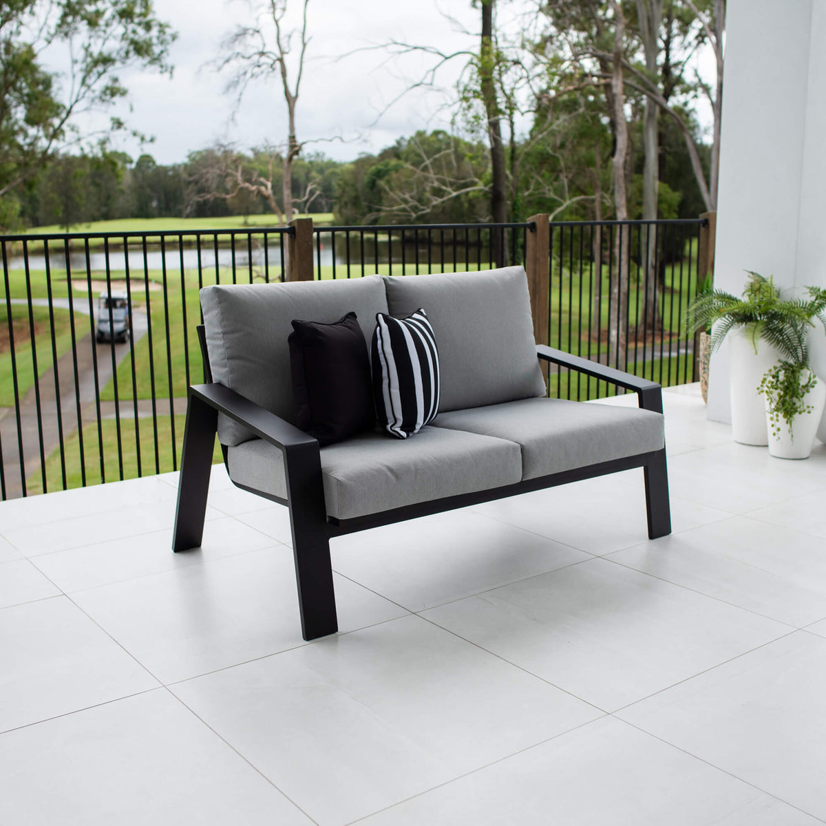 best-outdoor-furniture-Monica 2 Seater - White/Grey Outdoor Lounge Single #color_BLACK