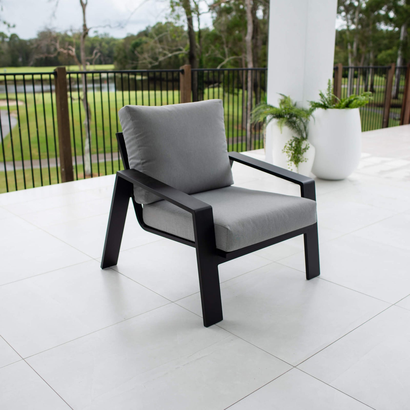 best-outdoor-furniture-Monica - Single Seater - Outdoor Lounge #color_BLACK
