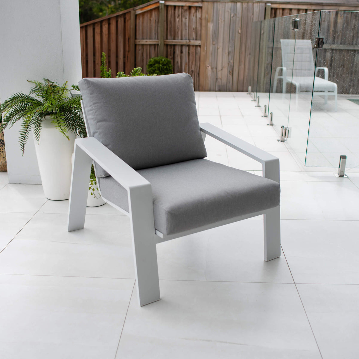 best-outdoor-furniture-Monica - Single Seater - Outdoor Lounge #color_WHITE