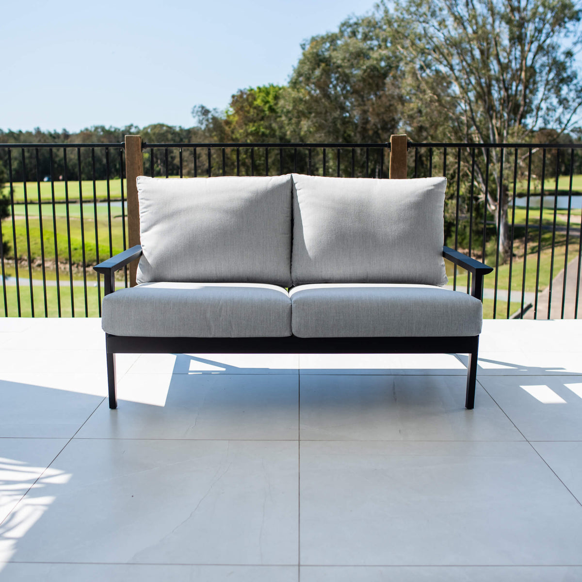 best-outdoor-furniture-Peru Aluminium 2 Seater - Outdoor Lounge Single #color_BLACK