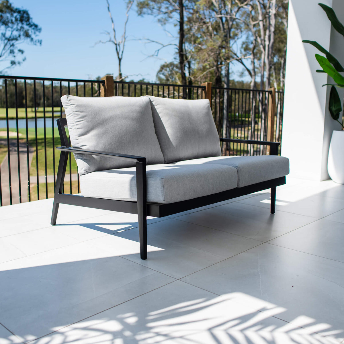 best-outdoor-furniture-Peru Aluminium 2 Seater - Outdoor Lounge Single #color_BLACK