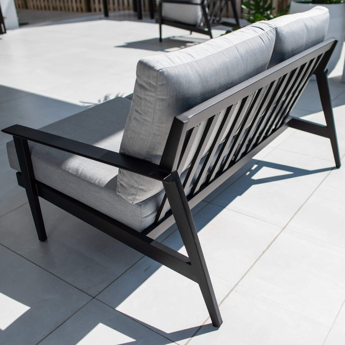 best-outdoor-furniture-Peru Aluminium 2 Seater - Outdoor Lounge Single #color_BLACK