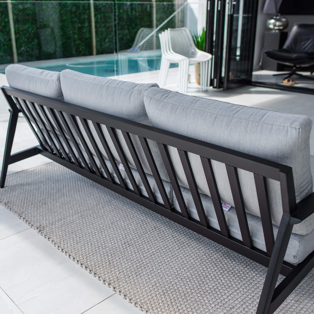 best-outdoor-furniture-Peru Aluminium 3 Seater - Outdoor Lounge #color_BLACK