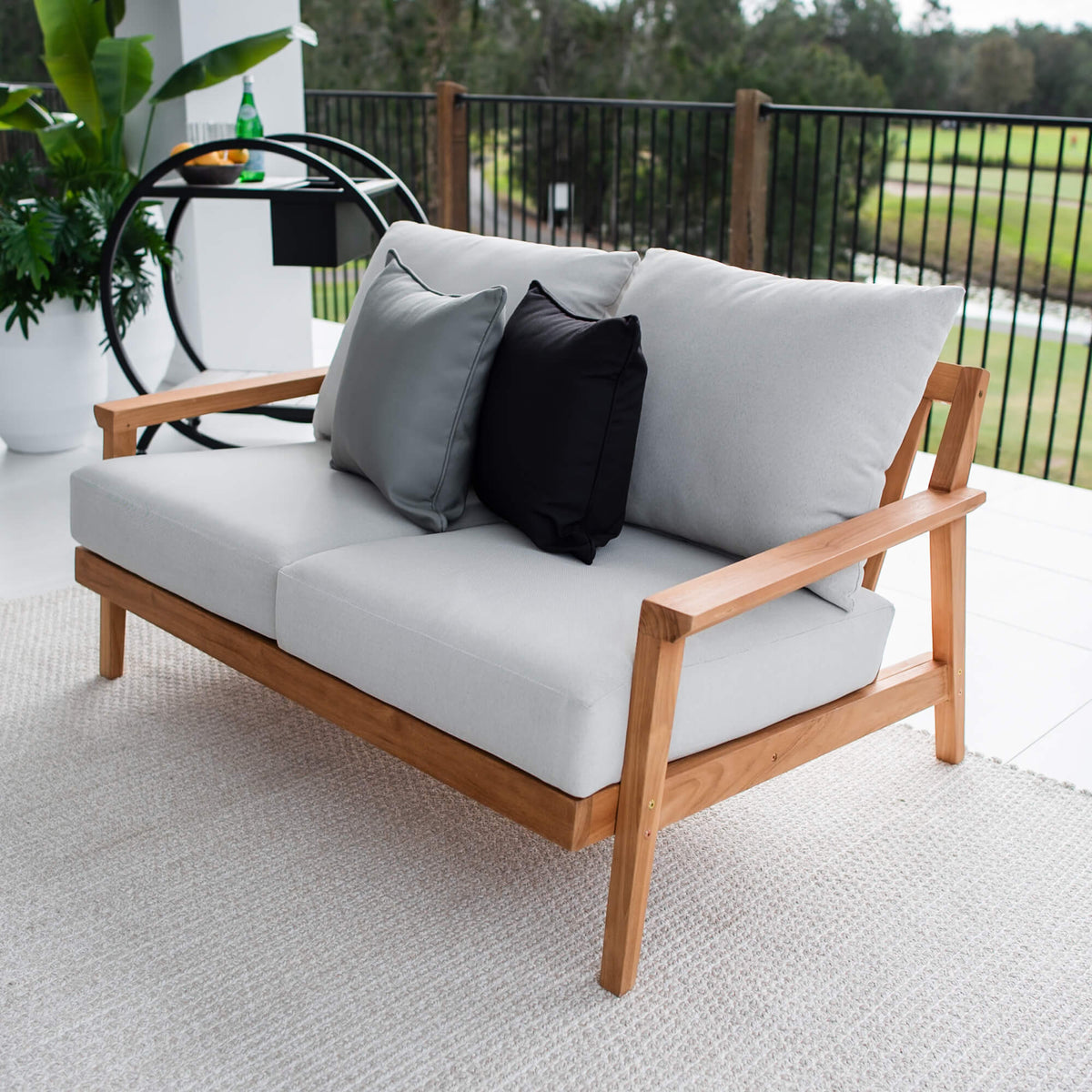 best-outdoor-furniture-Peru Teak 2 Seater Sofa - Outdoor Lounge #color_TEAK