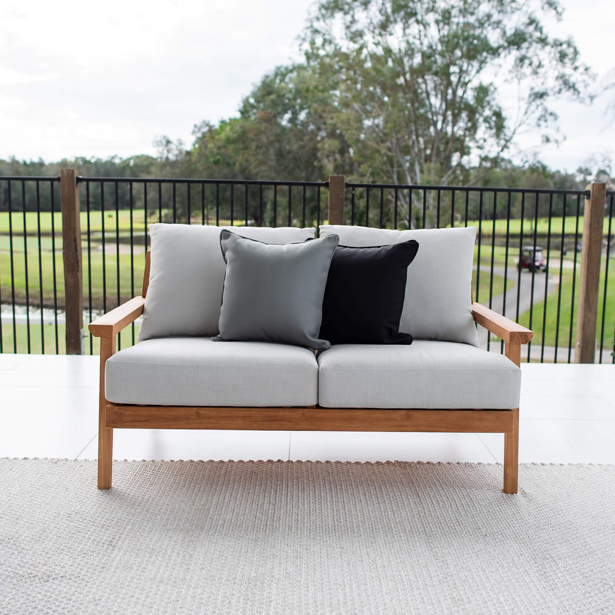 best-outdoor-furniture-Peru Teak 2 Seater Sofa - Outdoor Lounge #color_TEAK