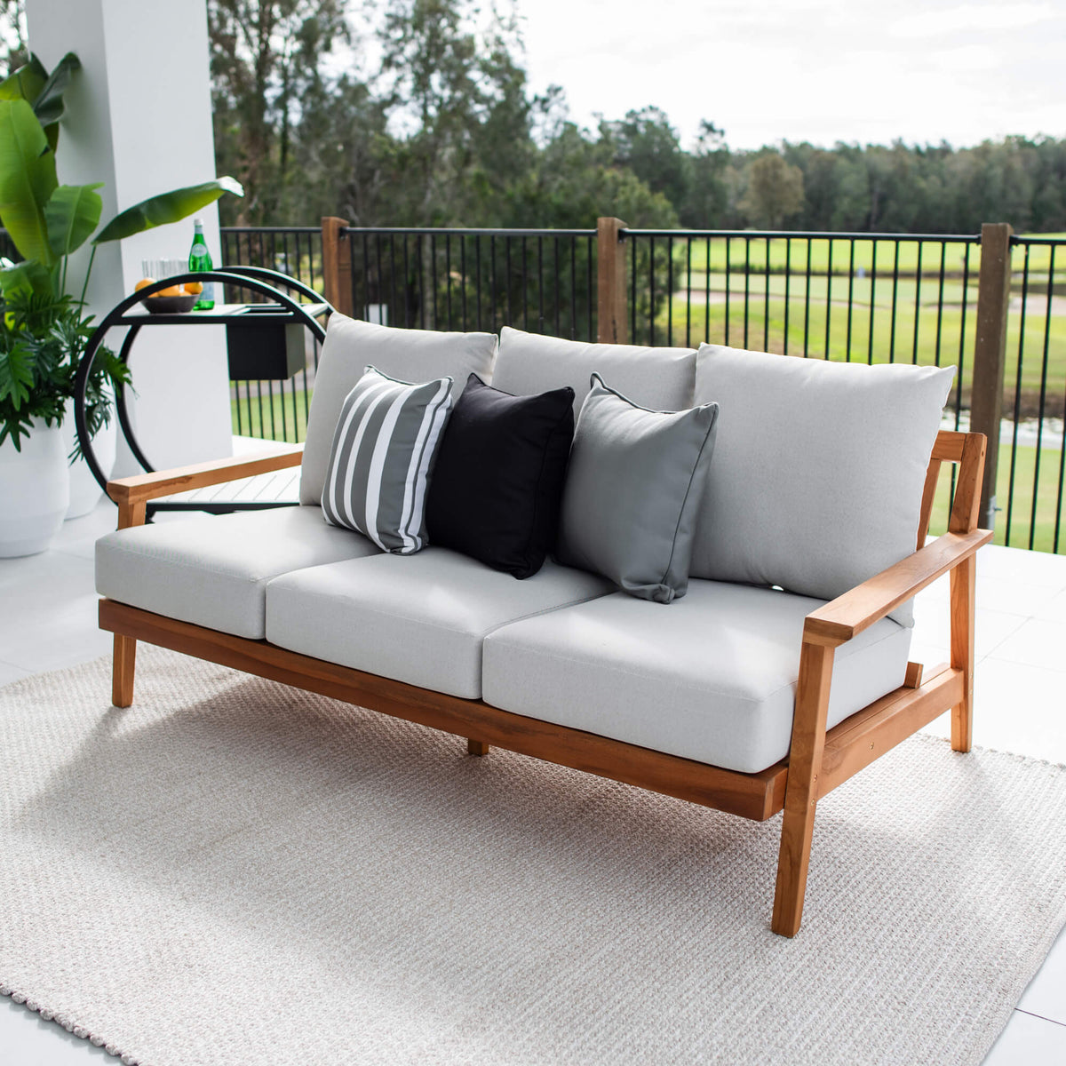 best-outdoor-furniture-Peru Teak 3 Seater Sofa - Outdoor Lounge #color_TEAK