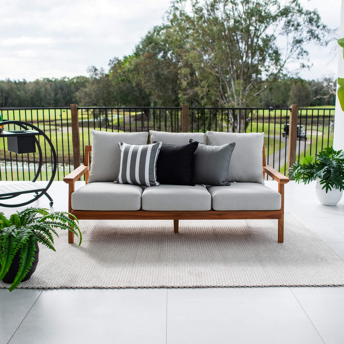 best-outdoor-furniture-Peru Teak 3 Seater Sofa - Outdoor Lounge #color_TEAK