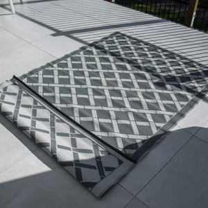best-outdoor-furniture-Signature Range Grey & White - Outdoor Rug #color_GREY-WHITE 