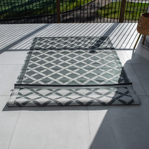 best-outdoor-furniture-Signature Range Grey & White - Outdoor Rug #color_GREY-WHITE 