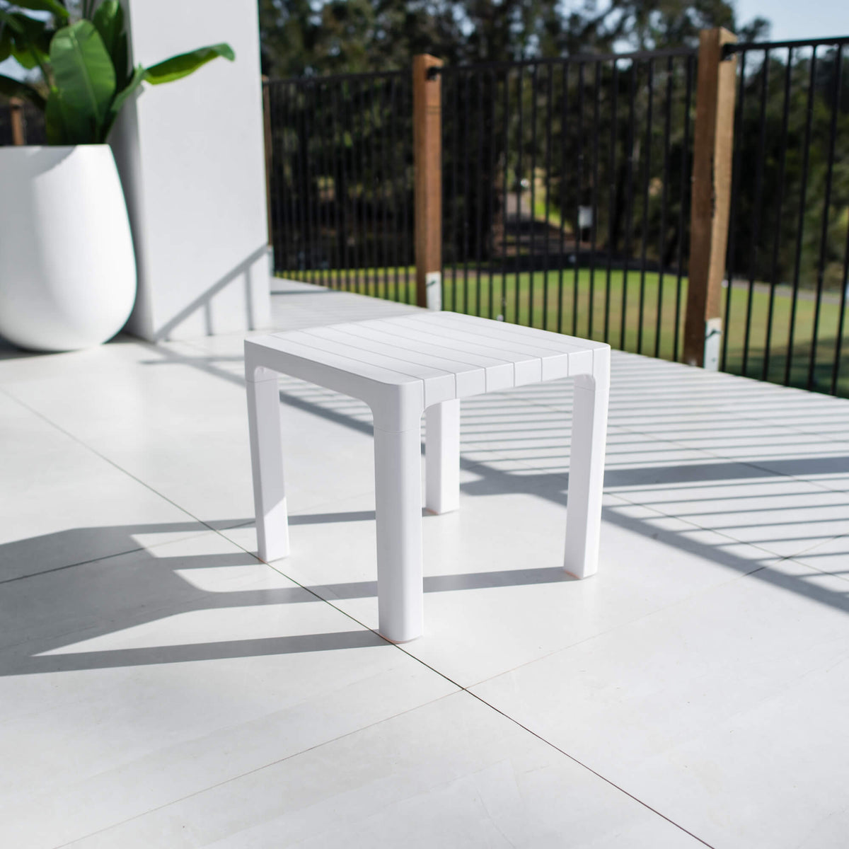 best-outdoor-furniture-Bali - Outdoor Side Table #color_WHITE