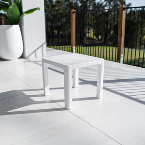 best-outdoor-furniture-Bali - Outdoor Side Table #color_WHITE