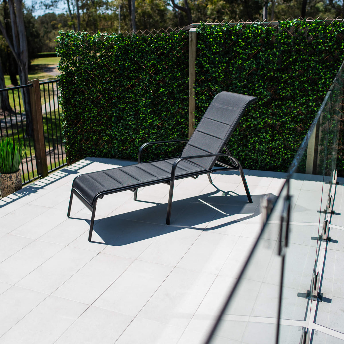 best-outdoor-furniture-Leona - Outdoor Sun Lounge #color_BLACK