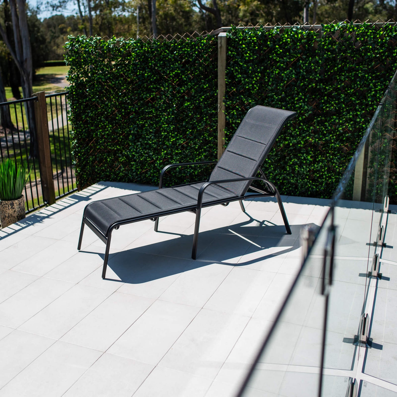 best-outdoor-furniture-Leona - Outdoor Sun Lounge #color_BLACK