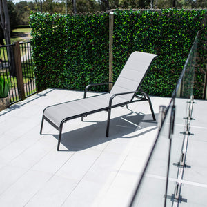 best-outdoor-furniture-Leona - Outdoor Sun Lounge #color_BLACK GREY