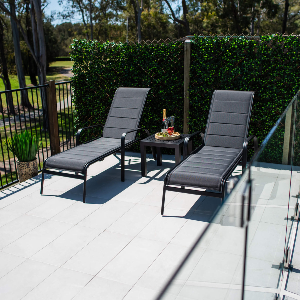 best-outdoor-furniture-Leona Slat - 3pce - Outdoor Sun Lounge #color_BLACK