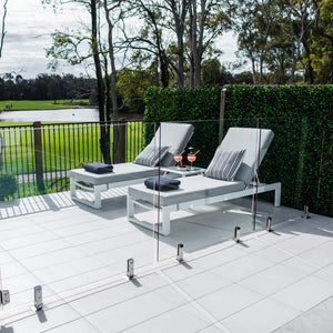 best-outdoor-furniture-Milan Shelby - 5pce - Outdoor Sun Lounge #color_WHITE GREY